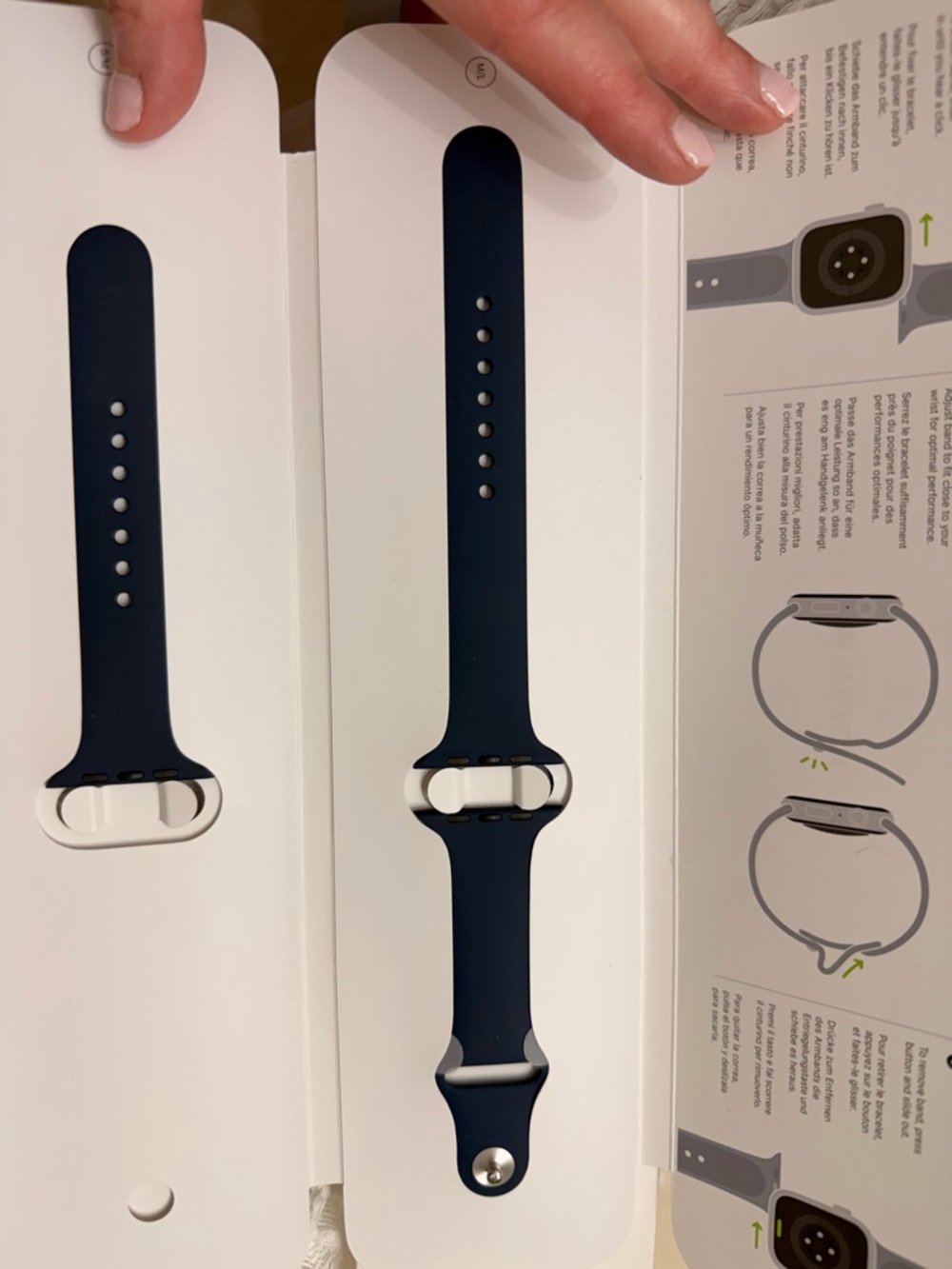 NWT Apple Watch Sport Band - Blue